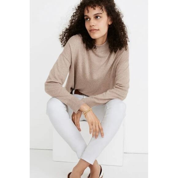 Madewell Ashbury Mockneck Boxy Merino Blend Sweater - Picture 2 of 13